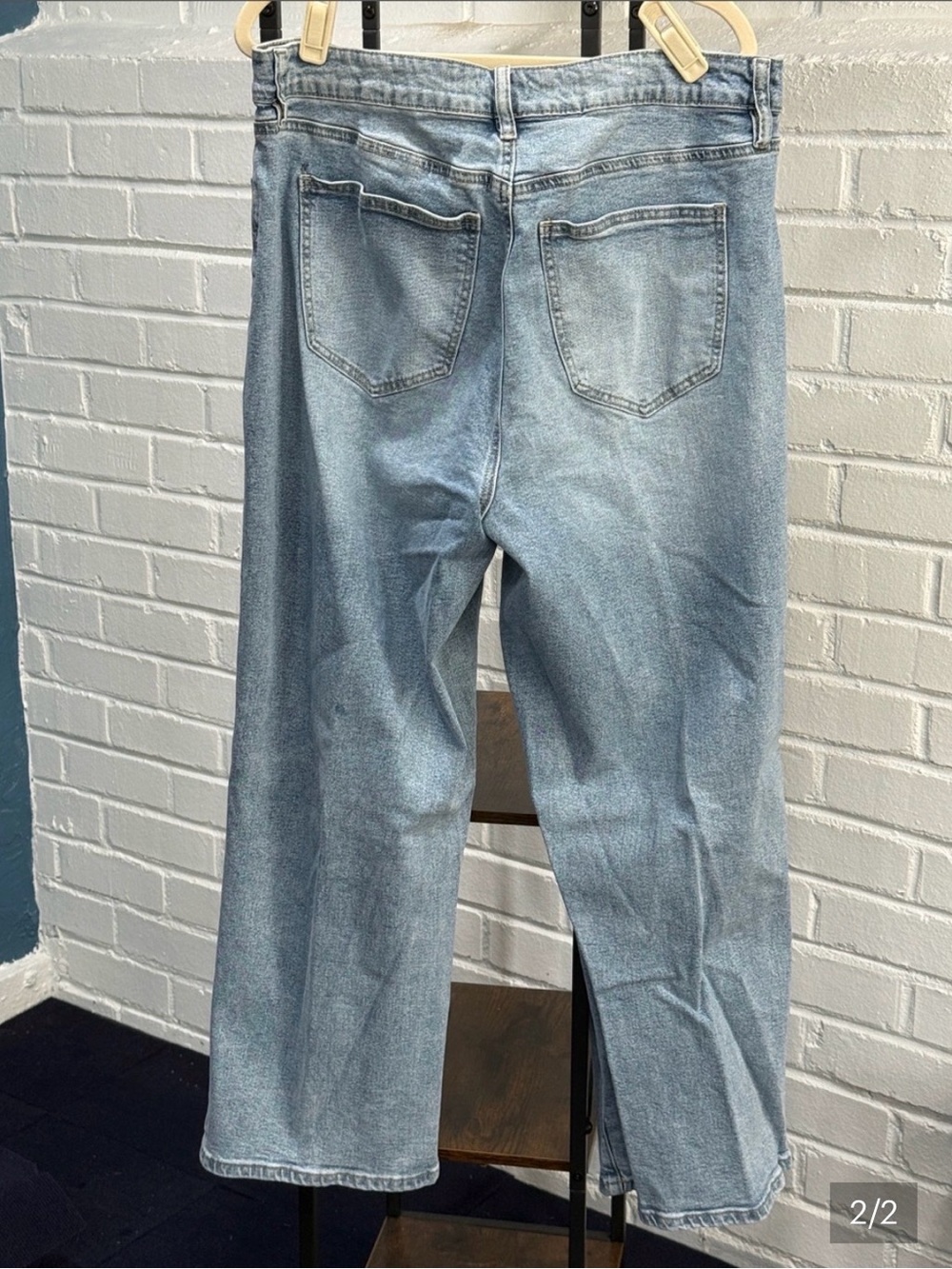 Distressed Light Blue Women’s Jeans - Picture 2 of 2